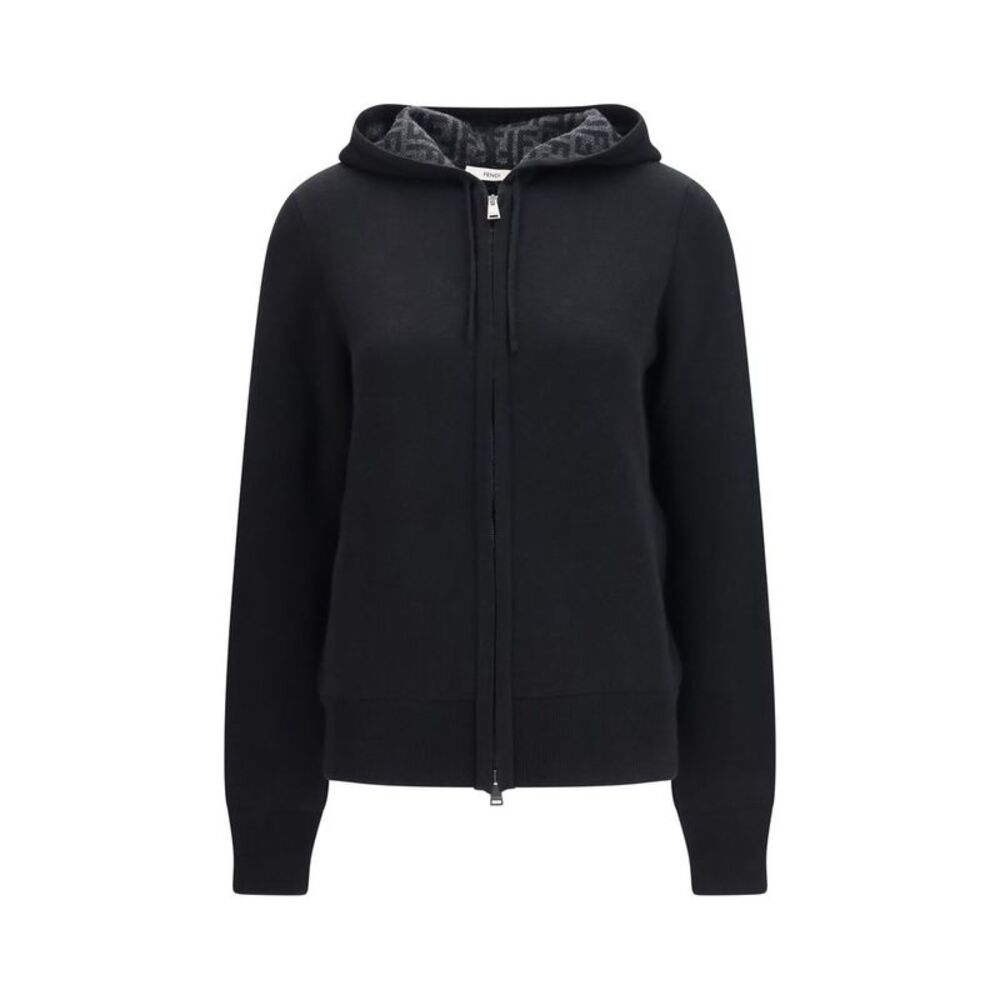Fendi Black Cashmere Women's Hoodie